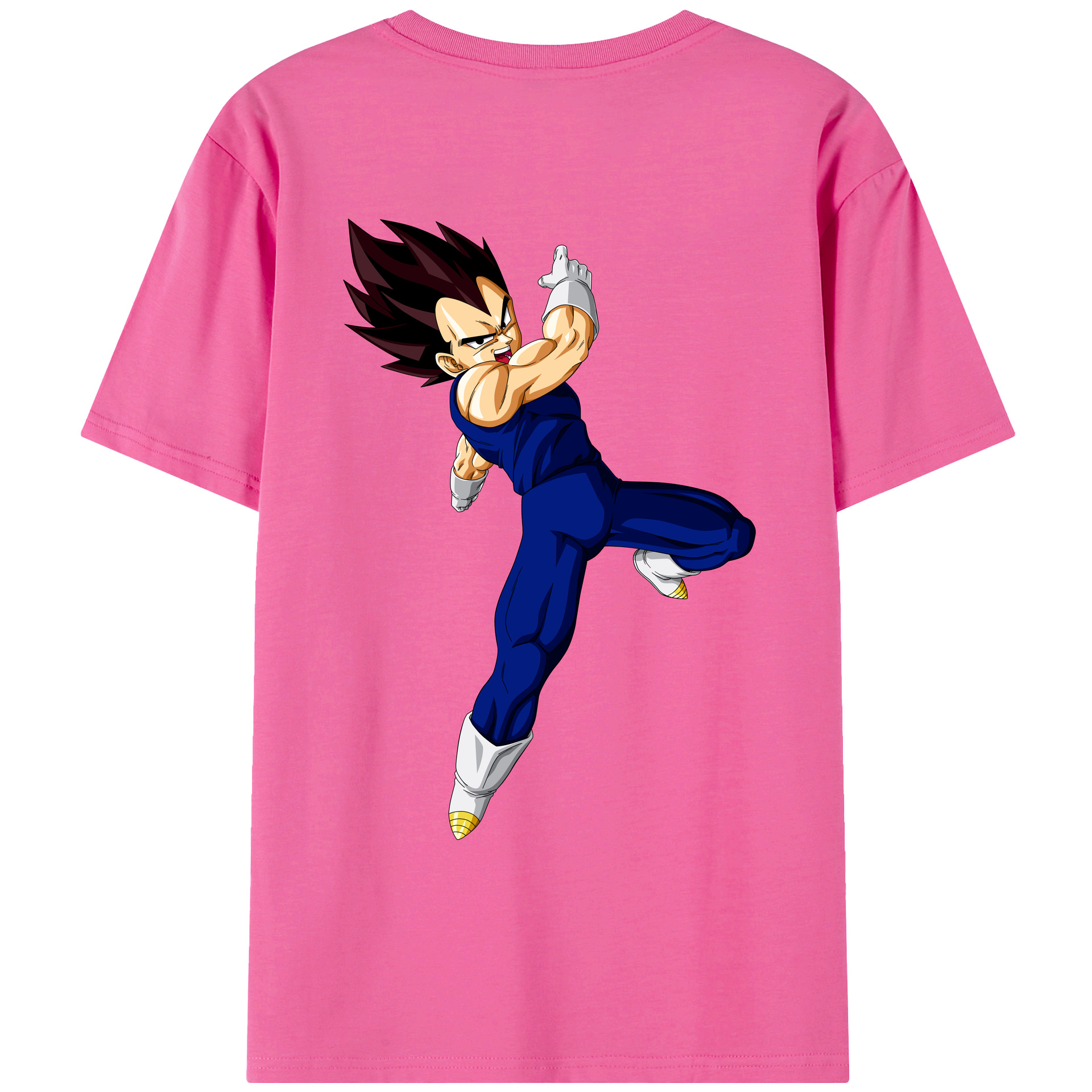 （画像用） ドラゴンボール ベジータ四世（Bejīta Yonsei）DRAGON BALL Vegeta IV レディース半袖Tシャツ(バックプリント)
